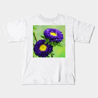 Purple Flowers Kids T-Shirt